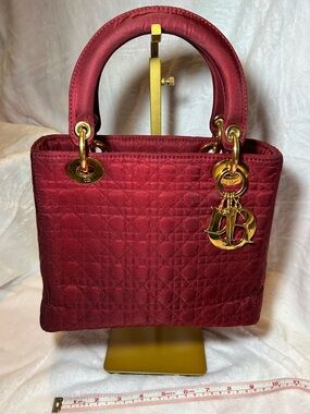 397. Vintage Christian Dior Lady Dior Nylon bag with COA